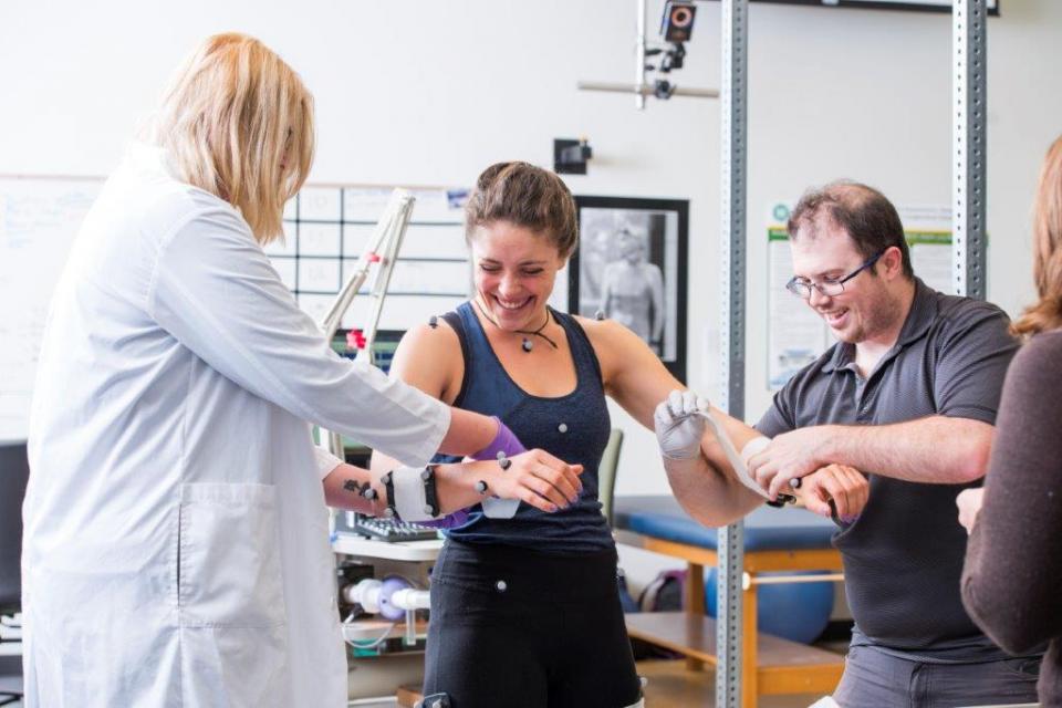 Kinesiology Department Research project Student helps out with Kinesiology Department's research project